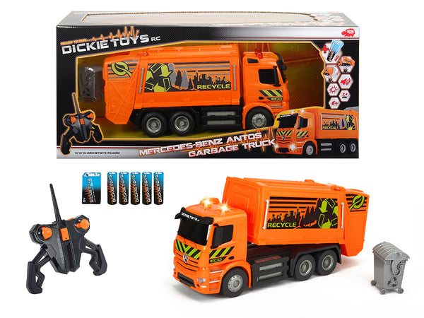 dickie toys light and sound garbage truck