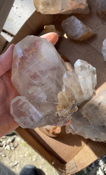 Quartz Crystal Digging in Mount Ida