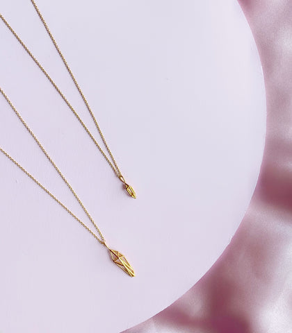 Lil More and Lil Bit Pendant in 18K Gold Plated