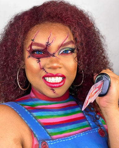 Chucky Costume Makeup - Halloween Costume Ideas for Natural Curly Hair