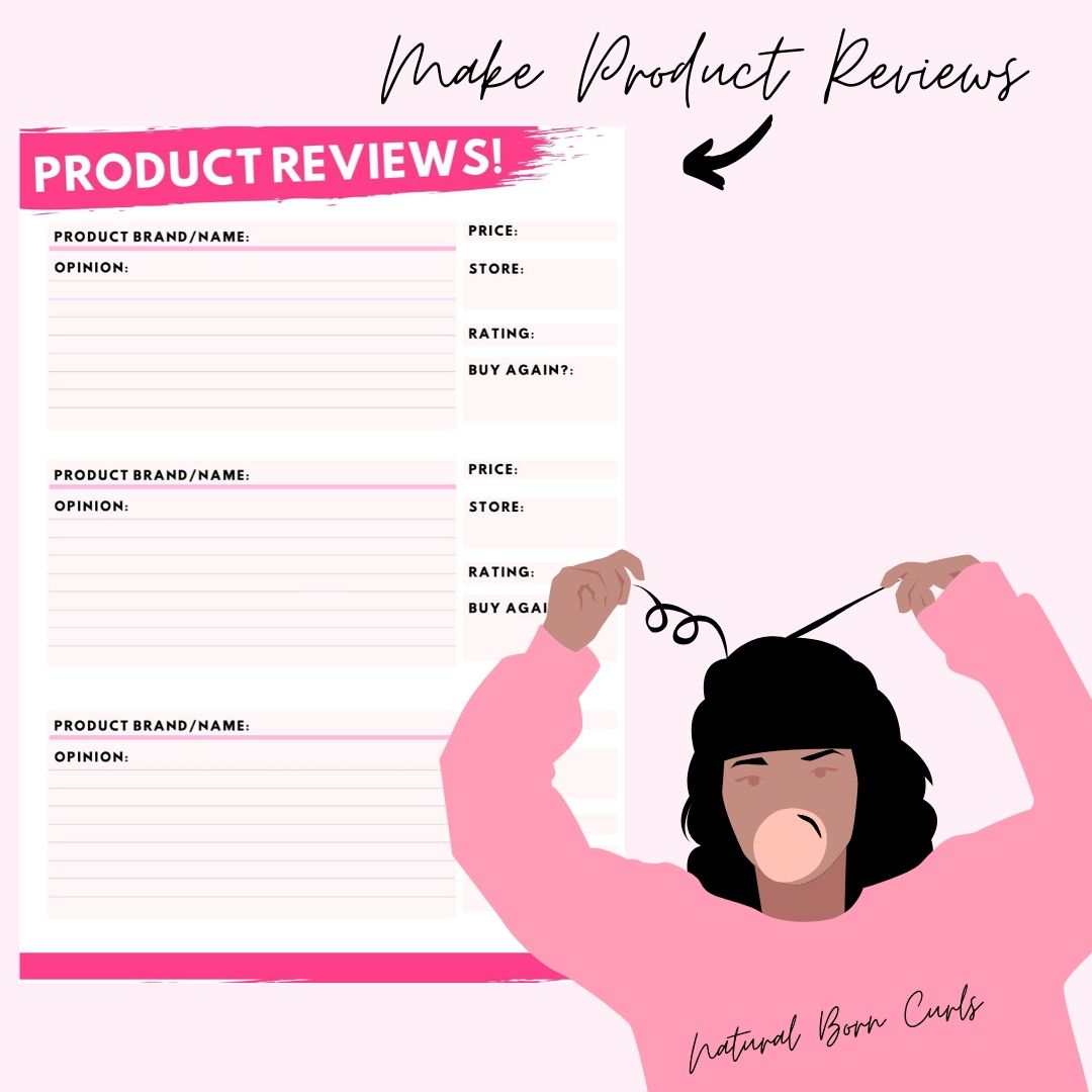 My Hair Routine The Natural Hair Planner Digital And Printable Planne Natural Born Curls 1875