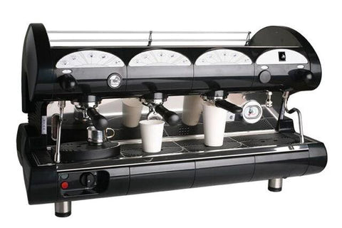 La Pavoni 3 Group Black or Red Commercial Espresso Machine (BAR STAR 3V)
