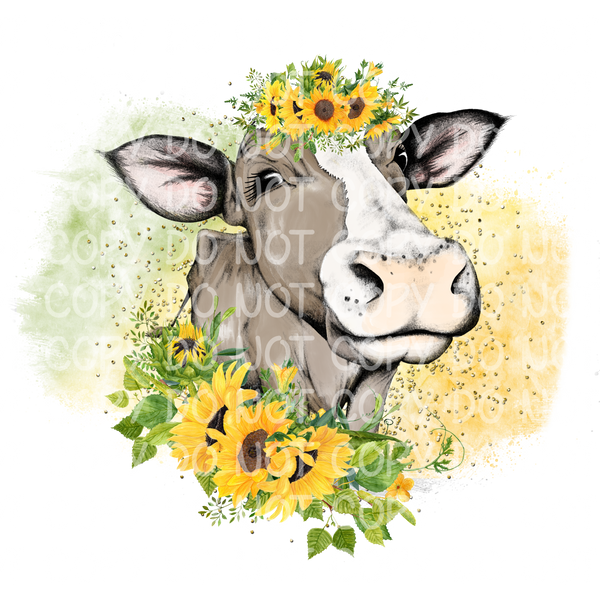 Download SUNFLOWER COW (SUBLIMATION) - MJCTransfers