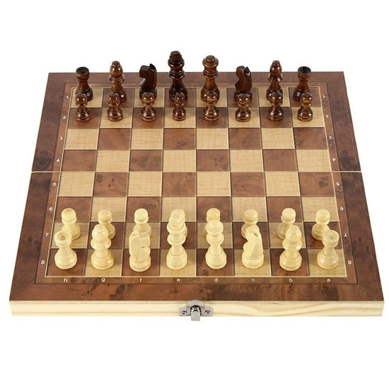 Luxury Chess Set, Premium Unique Wooden Mahogany & Ash Solid Wood