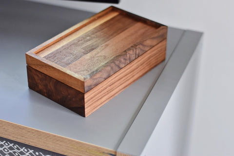 minimalist wooden box