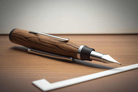 minimalist, wooden fountain pen 