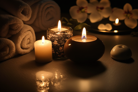 relaxing atmosphere for anti-cellulite massage 