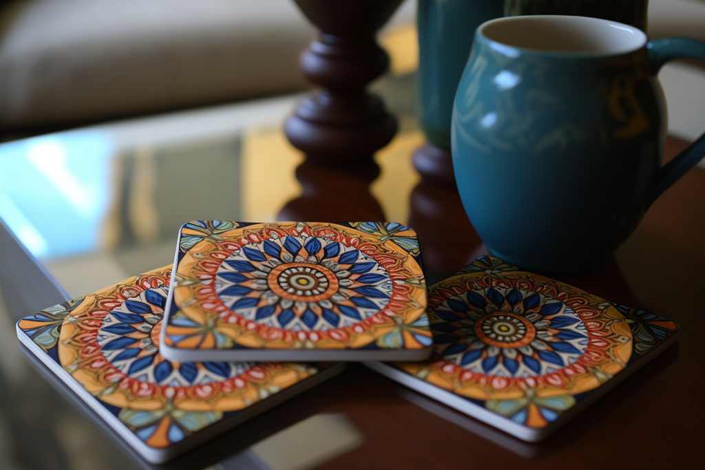 the beautiful tile drink coasters