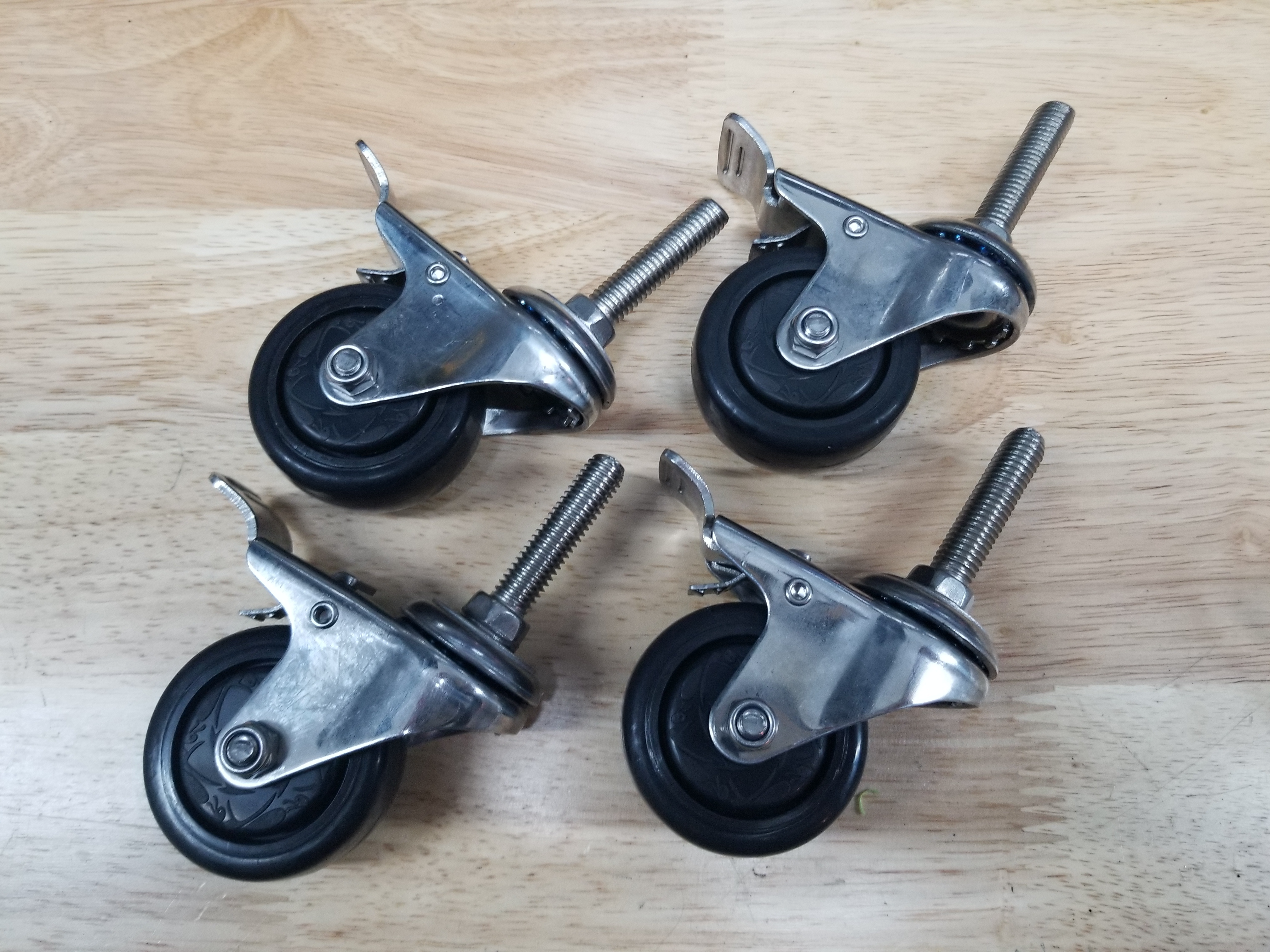 Vintage Casters for Furniture, Porcelain Wheel, Plate-type - Paxton Hardware