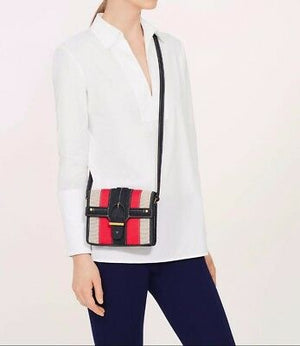 Tory Burch Canvas and Suede Crossbody Bag – Simply Audrey