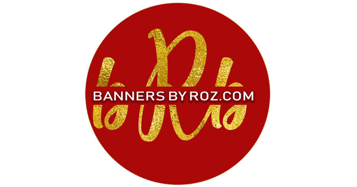 Banners by Roz - Personalized LV designer backdrop for