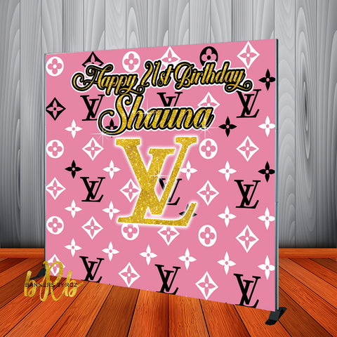 Banners by Roz - Personalized LV designer backdrop for