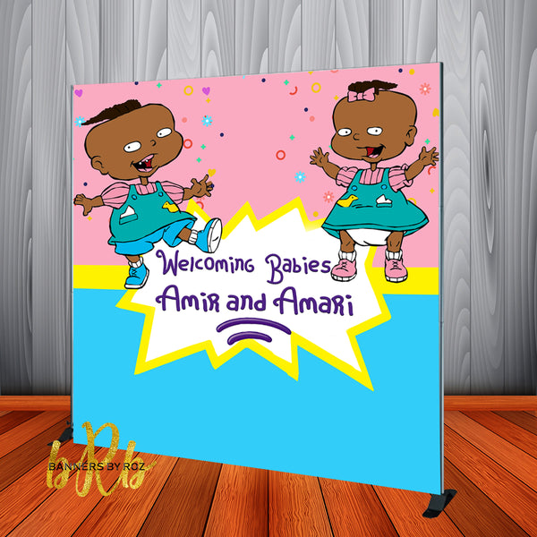 Rugrats Phil and Lil Backdrop Personalized - Designed, Printed & Shipp ...