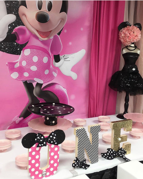 how to make a minnie mouse birthday banner