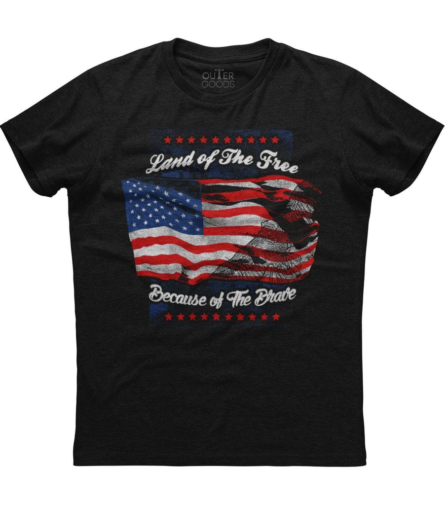 land of the free because of the brave shirt