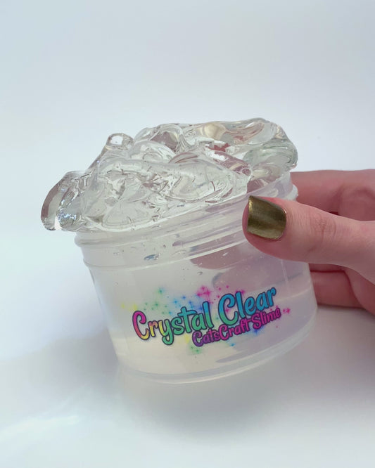 Clear Slime Lots O Dots Scented Rainbow Stretchy Confetti Glitter Slime  ASMR 6 oz