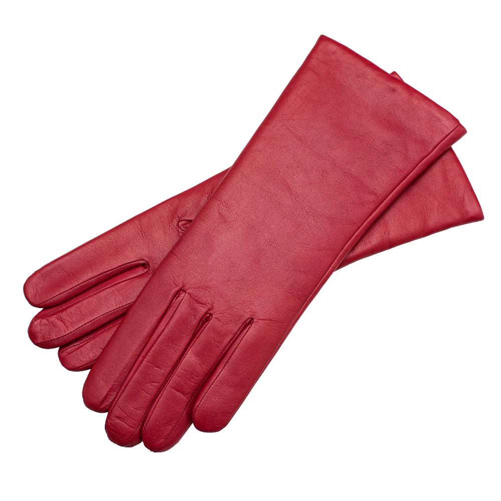 Vernazza - Pink Handmade Leather Gloves for Woman