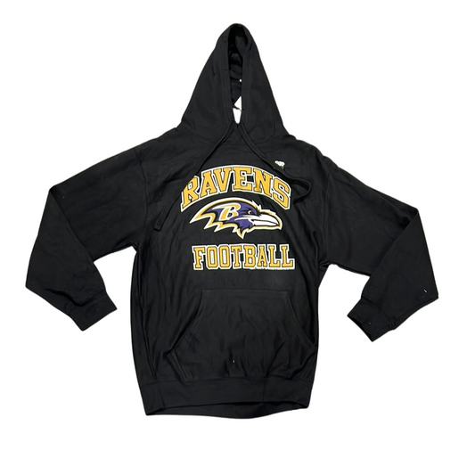 Baltimore Ravens Hooded Sweatshirt Hoodie MEN'S REEBOK NFL GREY