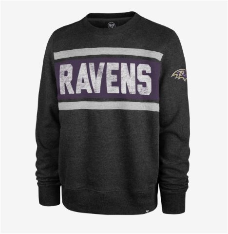 47 Men's Baltimore Ravens Headline Black Hoodie