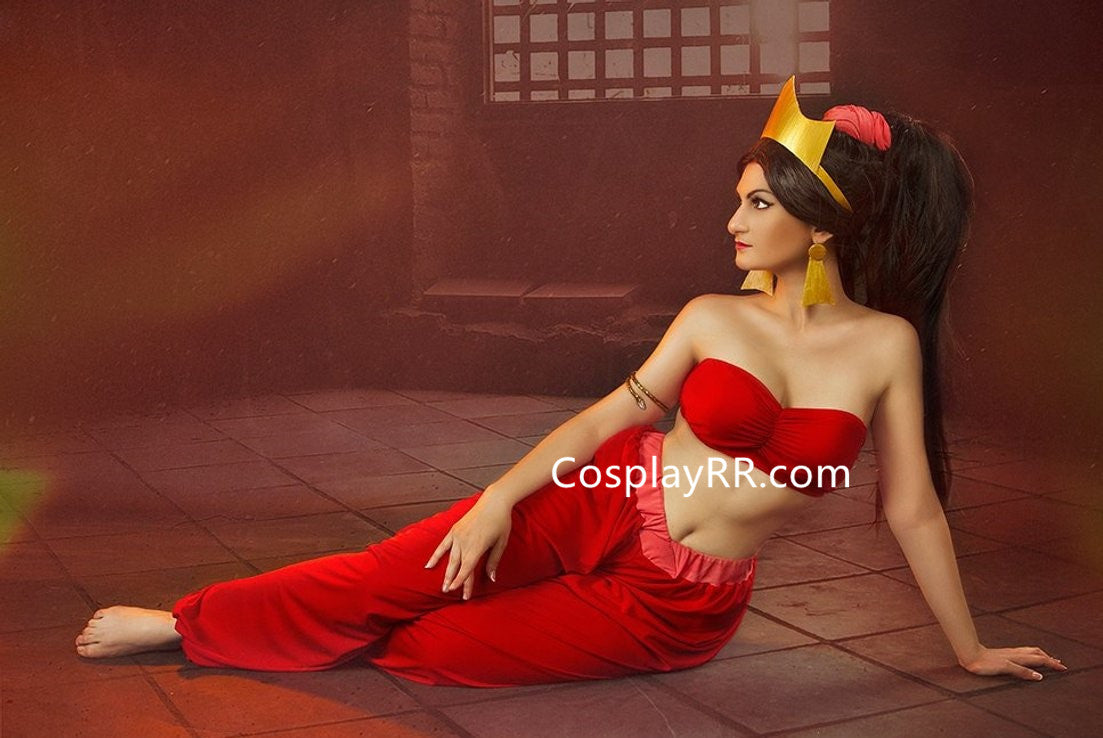 Jasmine red costume outfit cosplay for adult – Cosplayrr