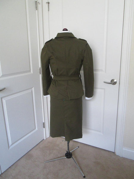 World War II Military Uniform Cosplay Costume 1940's Outfit Womens Mil ...