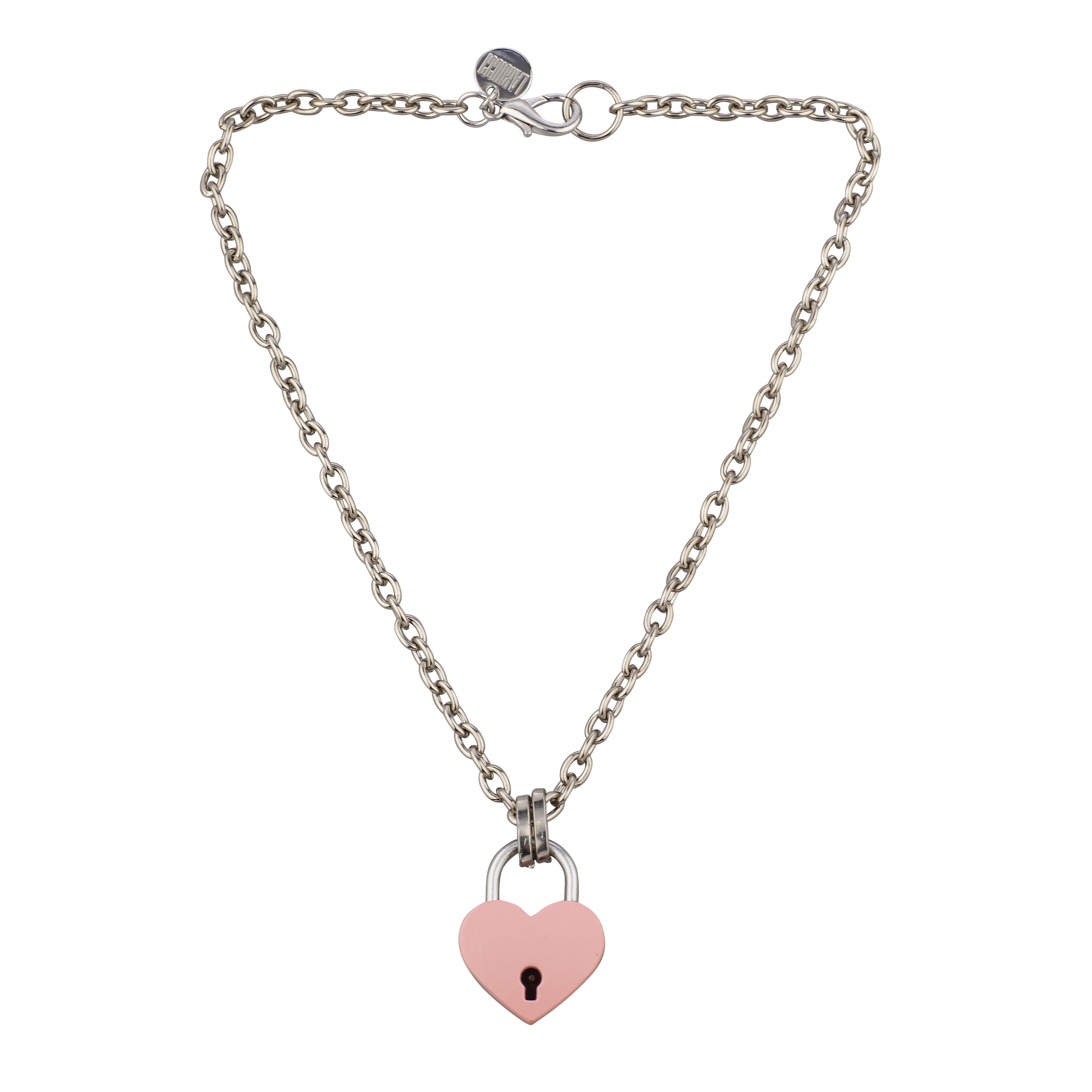 Soft Focus Pink Heart Locket Necklace