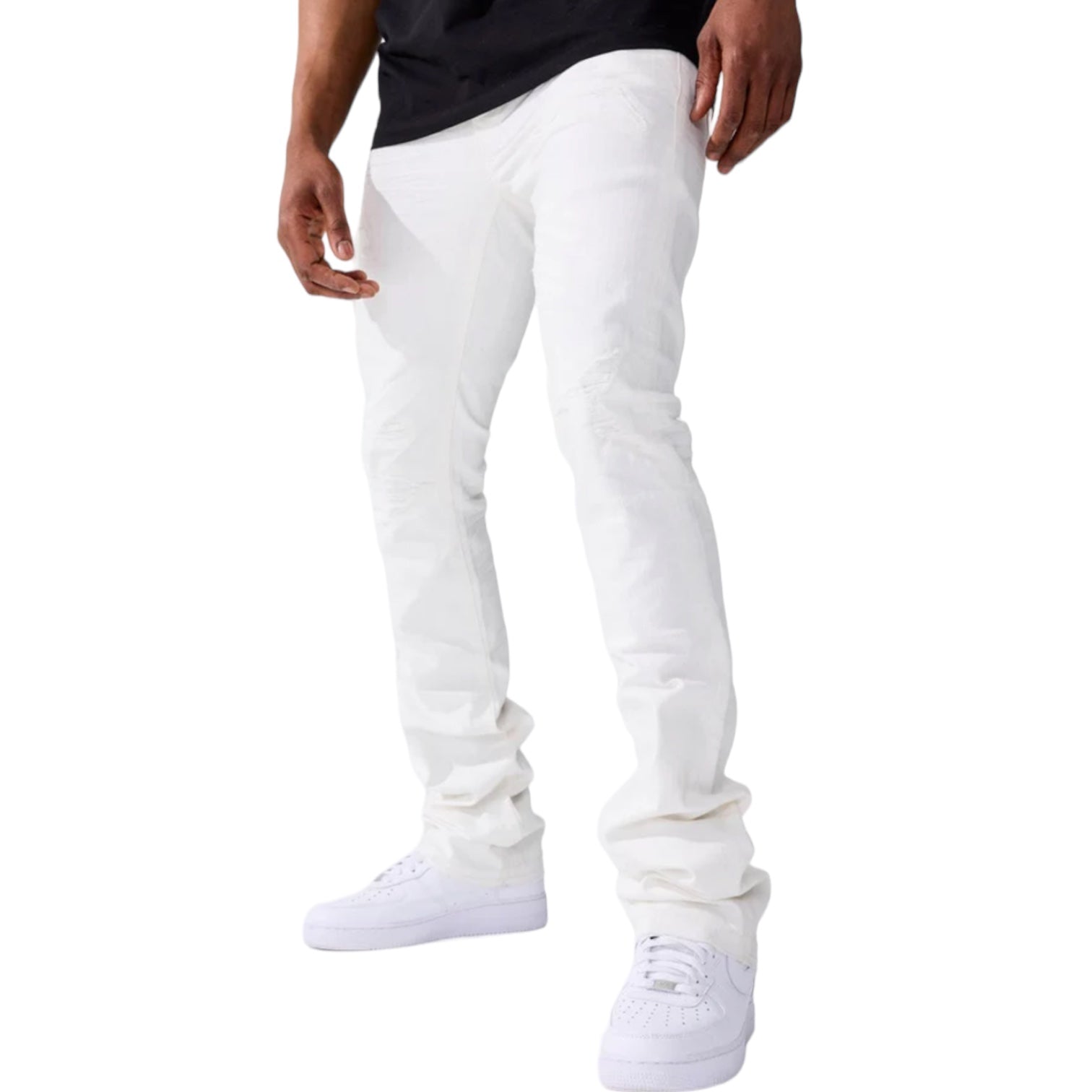 MARTIN STACKED - TRIBECA TWILL PANTS (Off white) JTF956R – Today's Man Shop