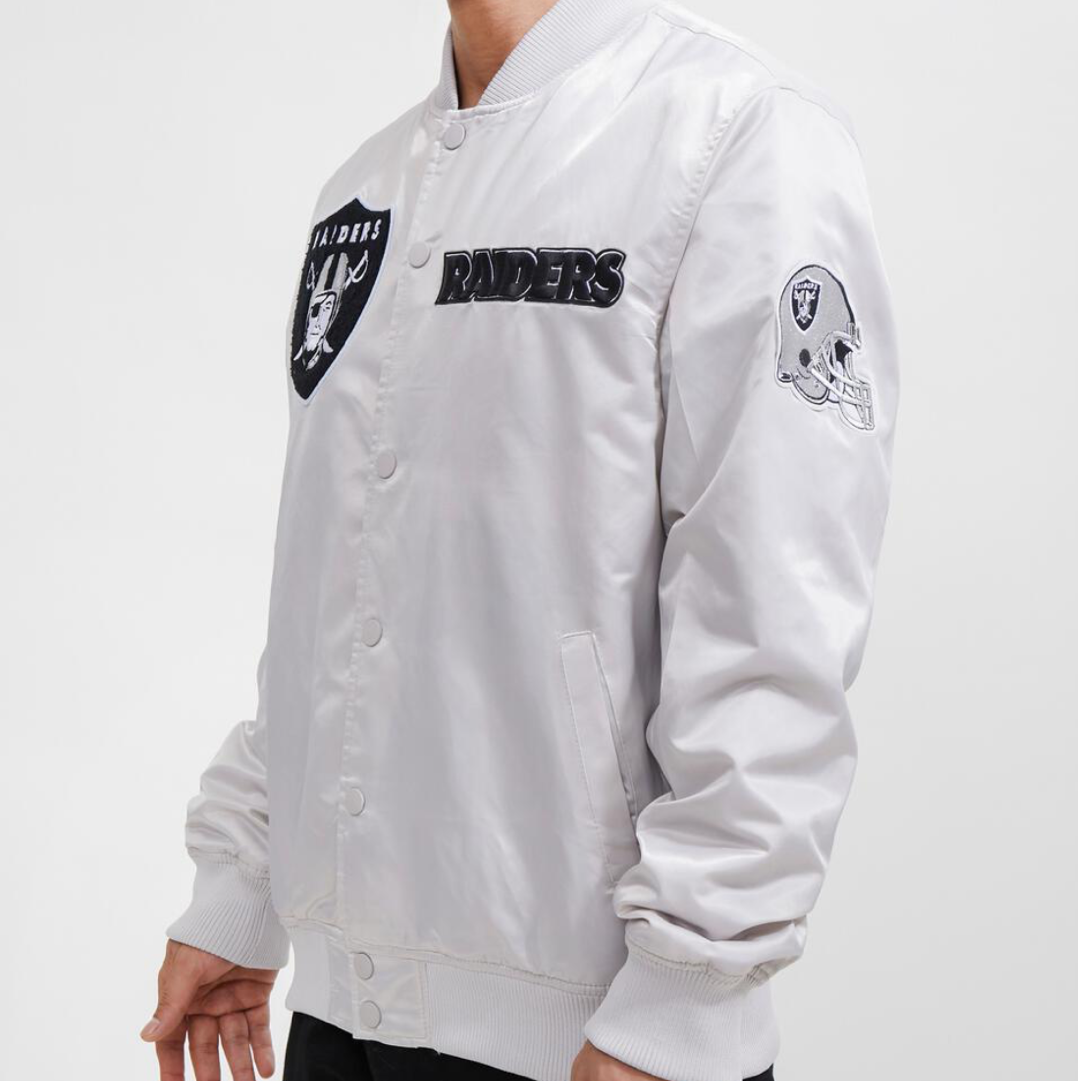 NFL LAS VEGAS RAIDERS REMIX VARSITY MEN´S JACKET (BLACK)