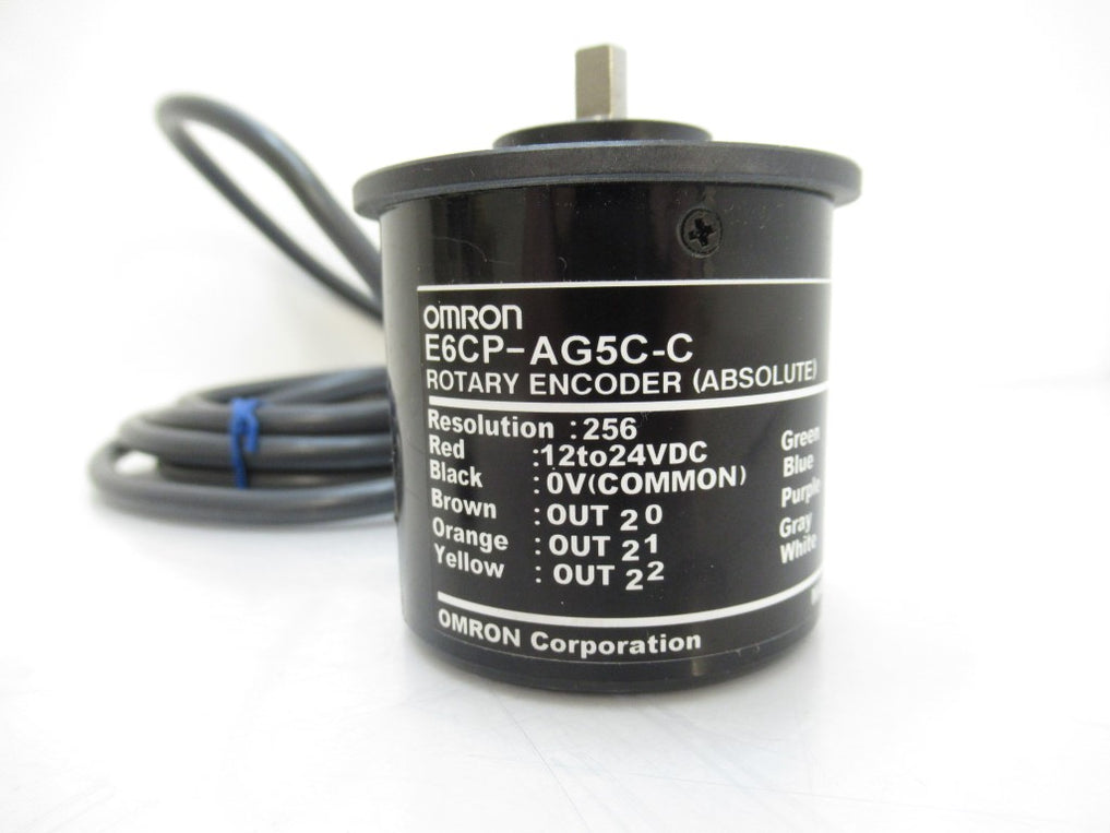 E6cp Ag5c C Omron Rotary Encoder Optical 256 Gray Code Right Angle