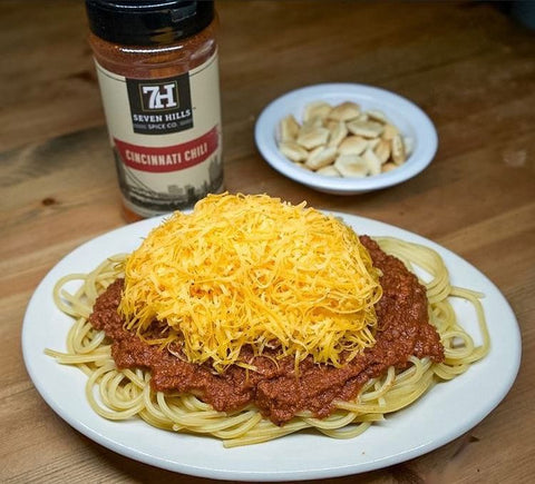 Cincinnati style chili recipe from Seven Hills shared by Crisbee