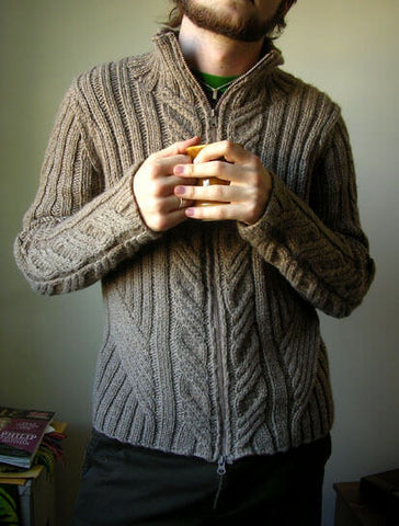 Urban Aran Cardigan by Jared Flood | Front