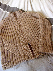 Urban Aran Cardigan by Jared Flood | Laid Flat View