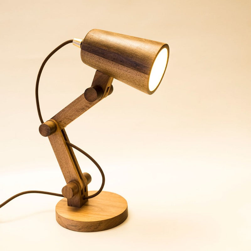 wood desk lamp