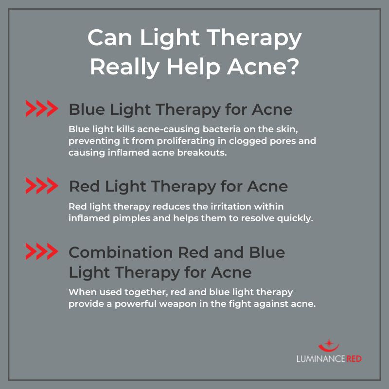What light fights acne?