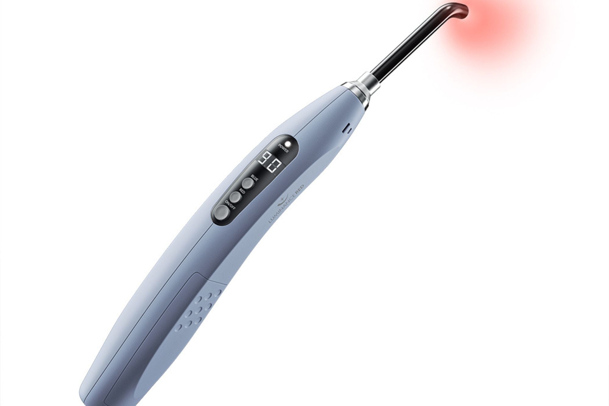 A photo of the new Luminance RED - ClearBeam Zit Device on a white background.