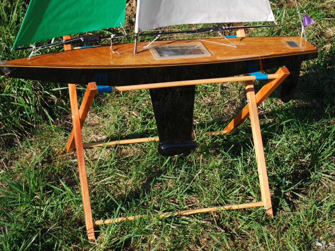 wooden rc boat