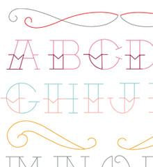 Tattoo Alphabet Small Pack - Sublime Stitching - Embroidery Pattern ...