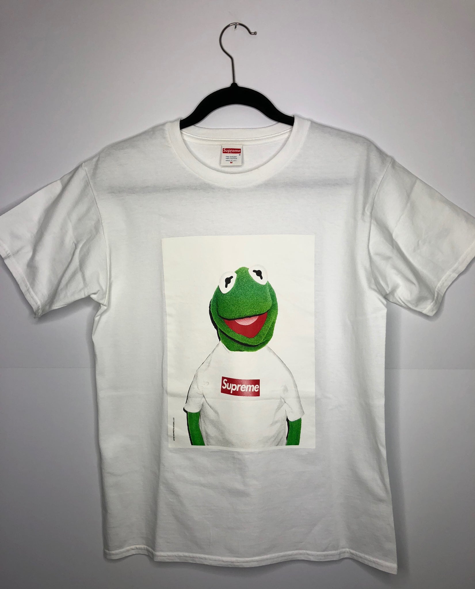 supreme kermit tee white