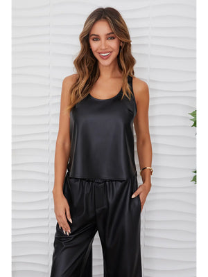 Vegan Leather Tank - JULI MEI