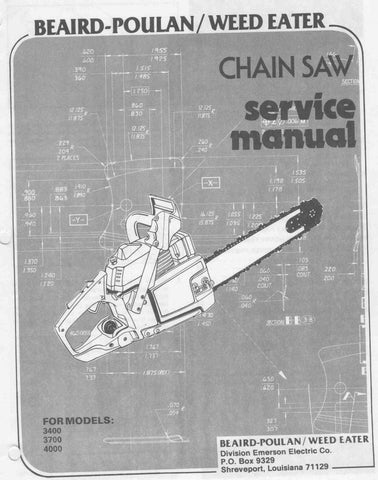 Poulan 3600 Chainsaw Service Manual