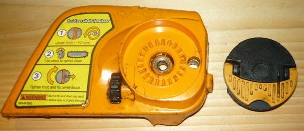 Poulan Pro 4218 Chainsaw Clutch Side Cover w/ Chain ... ship diagram 