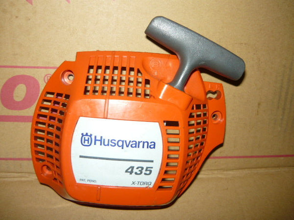 husqvarna 435 chainsaw starter recoil cover and pulley assembly | Chainsawr