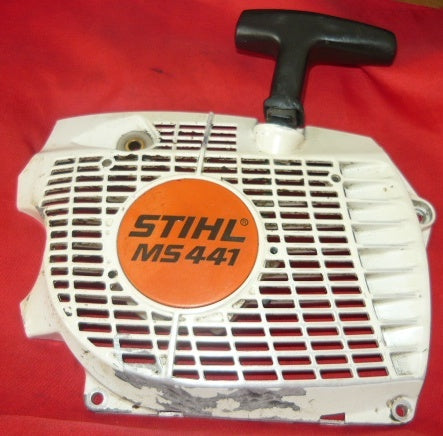 stihl starter assembly chainsaw recoil ms441 pulley