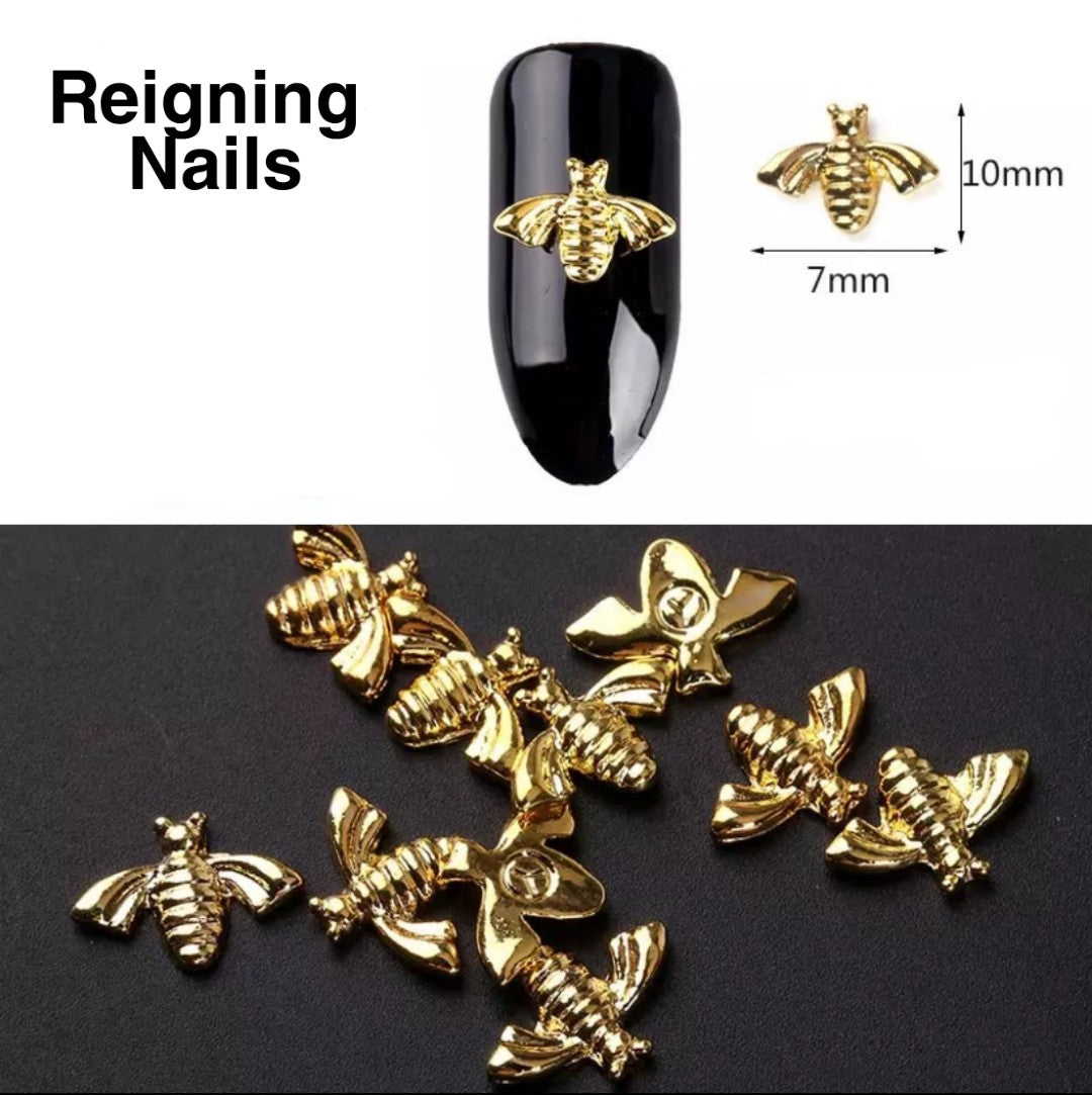 Gucci Gold Bee Charms – Reigning Nails