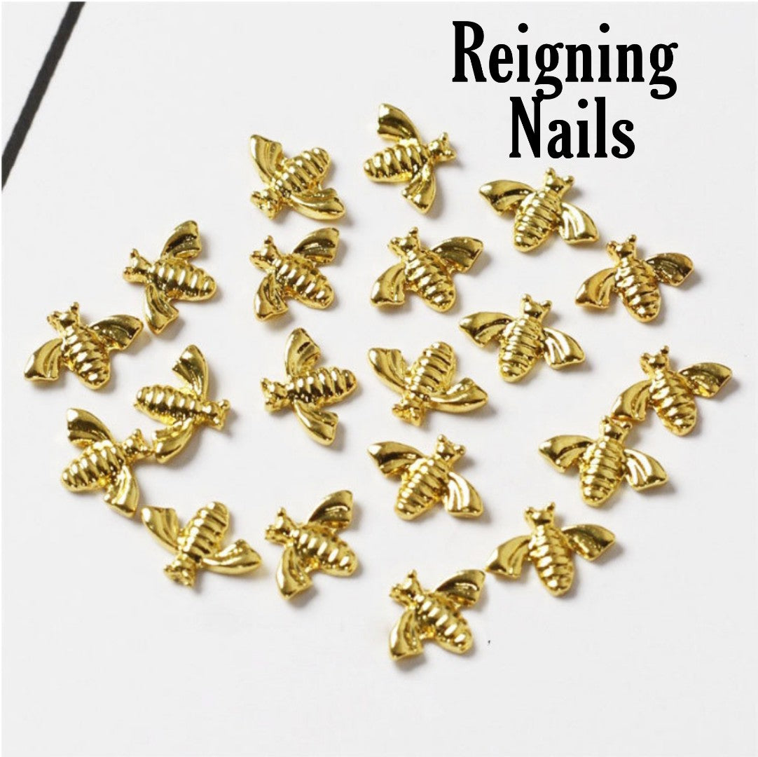 Gucci Gold Bee Charms – Reigning Nails