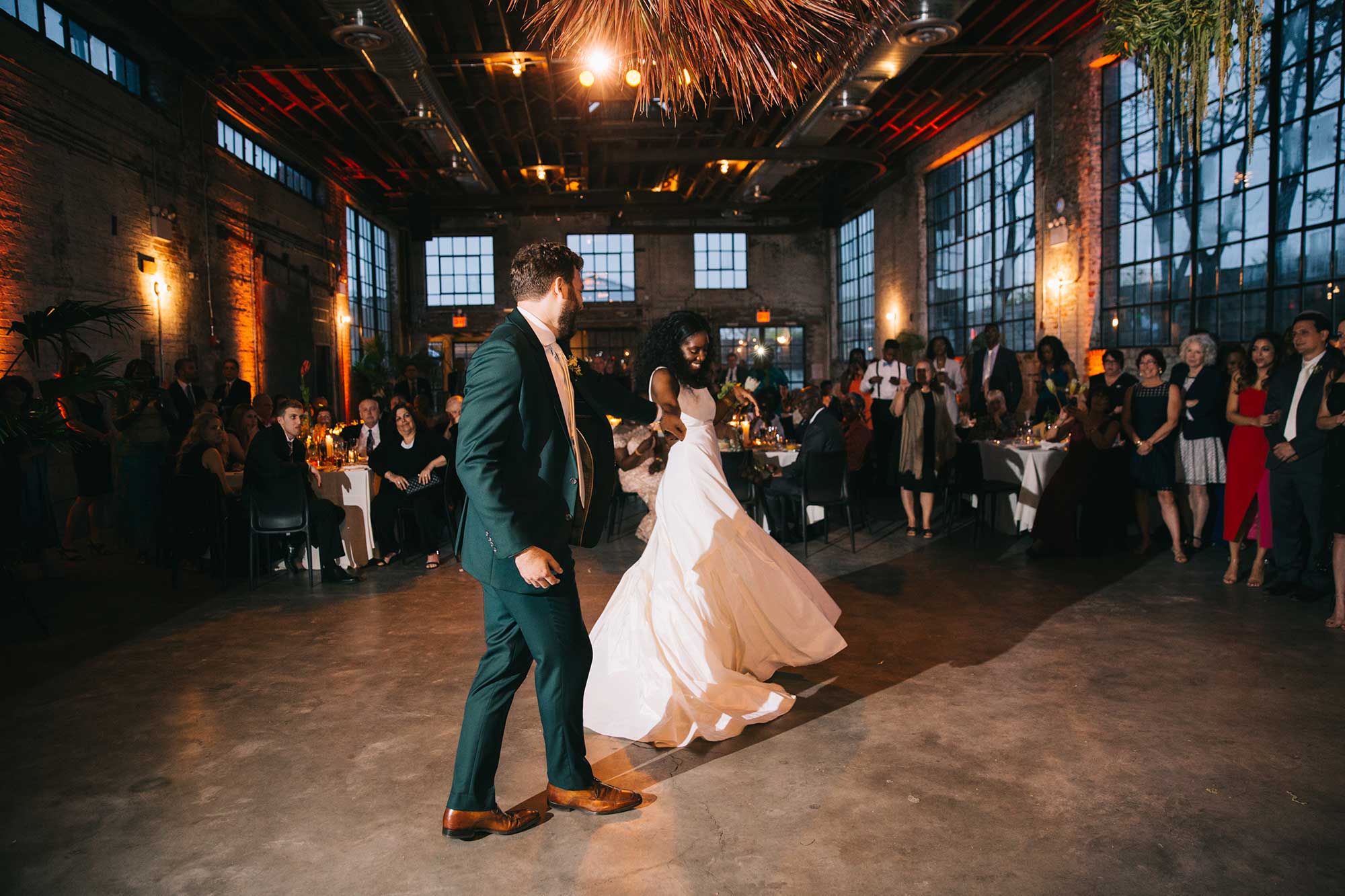 First Dance, Faille A-line Gown with Gathered Tiers