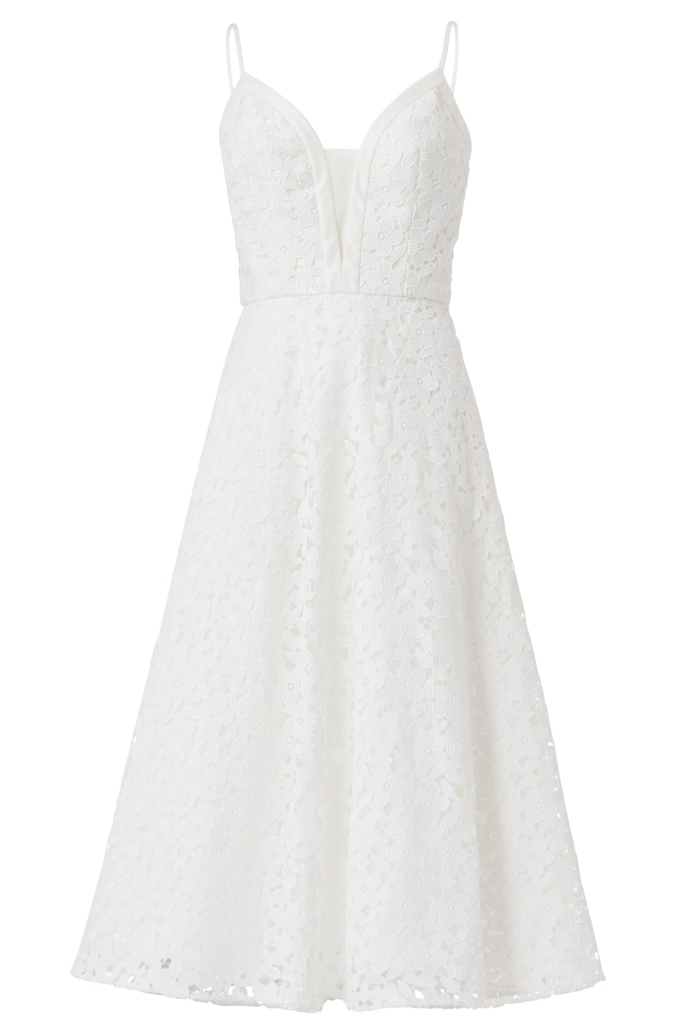 guipure lace gown