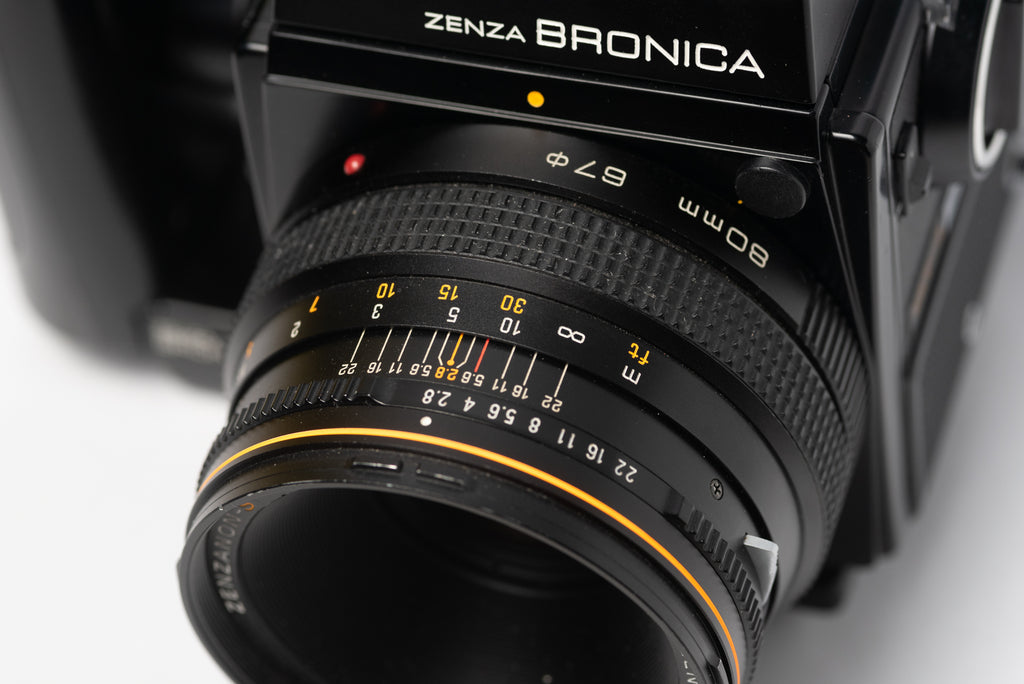 Bronica SQ-A Medium Format Film Camera with 80mm 2.8 Lens, Speed Grip, and Metered Prism Viewfinder