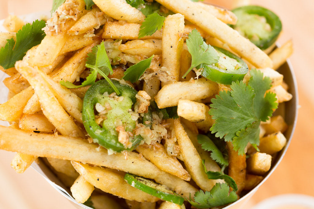 Close up of jalapeno French fries in Las Vegas