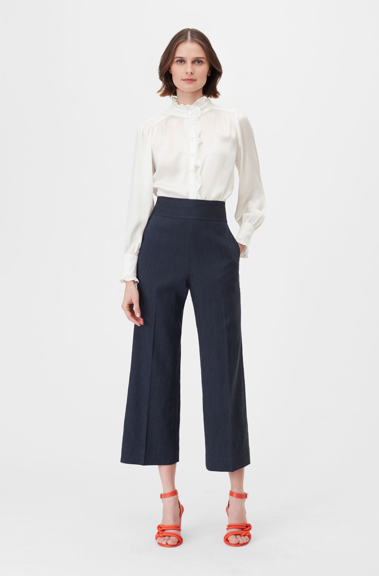 Buy Navy Trousers  Pants for Women by VAABASTA Online  Ajiocom
